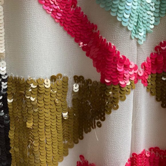 Sequined French Connection silky t-shirt dress - Picture 3 of 8